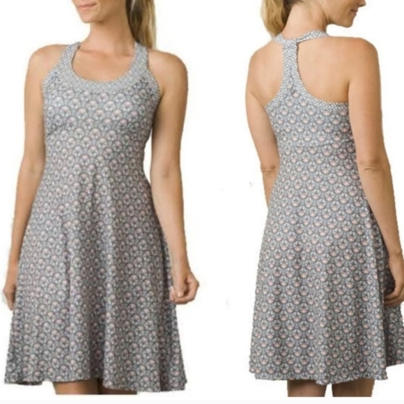 Prana Cali Performance Dress in Moonrock Botanica Size Small - Picture 1 of 15